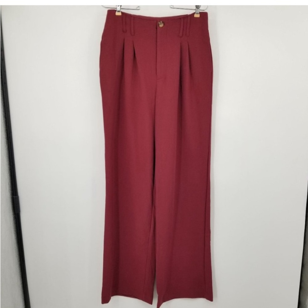 NWT SO Wide Leg High Rise Berry Dress Pants Size 15 - Picture 4 of 12